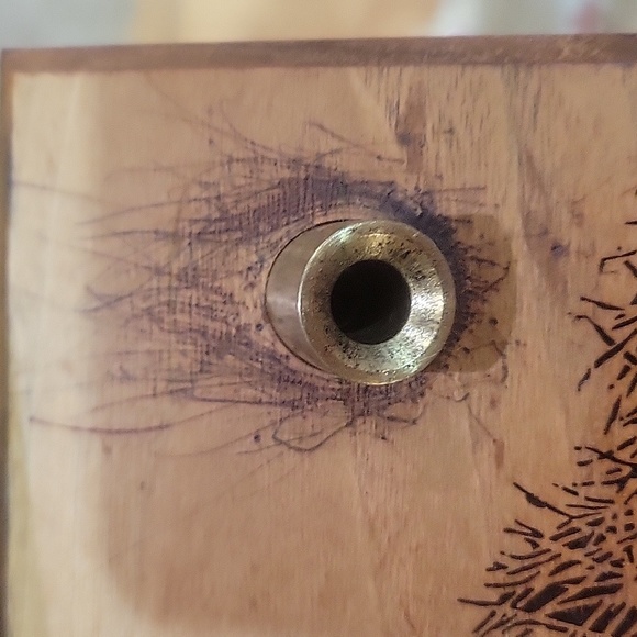 Lasercraft Vintage Brown Walnut Wood Three Piece Ducks Desk Set - Picture 7 of 8